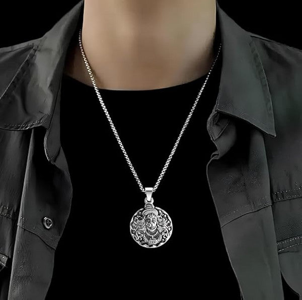 Adjustable Hanuman Locket Pendant with Chain | Spiritual Jewelry for Men & Women | Handmade Religious Pendant Symbolizing Strength, Devotion & Divine Protection