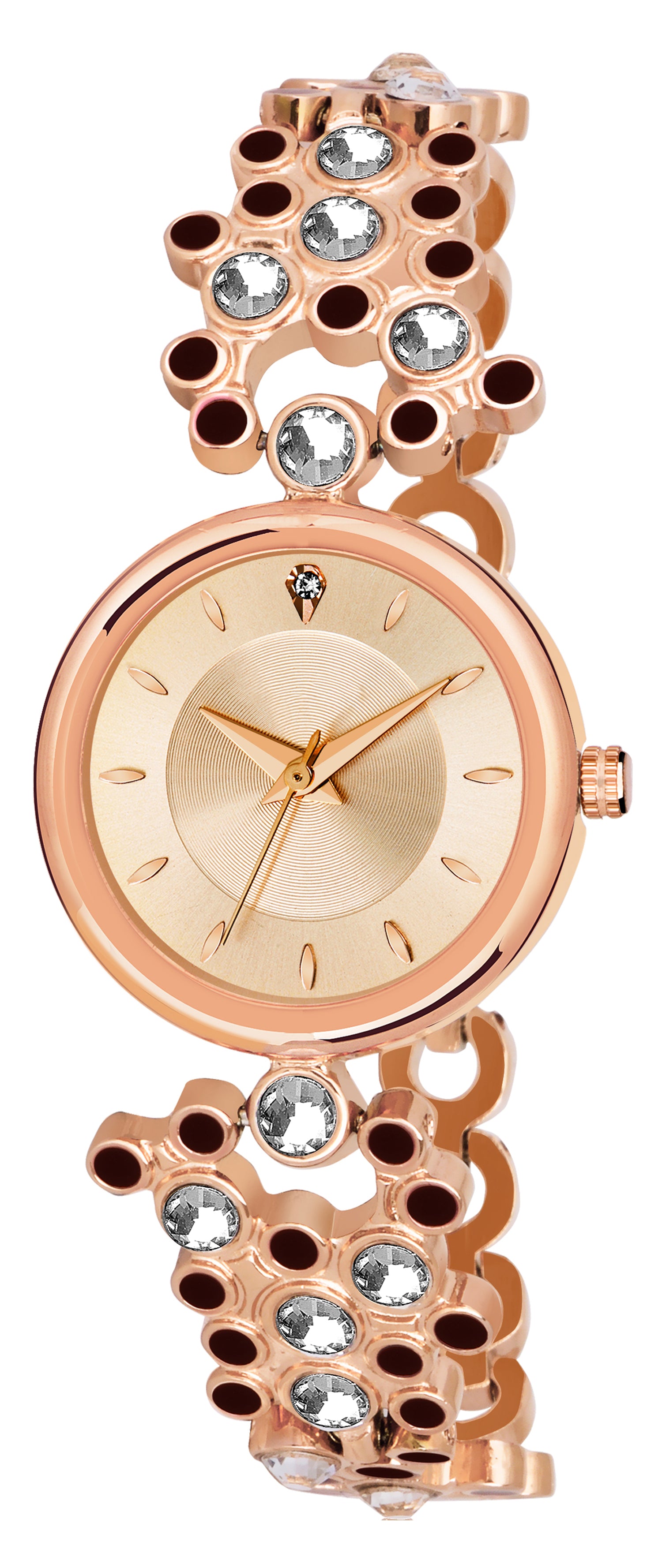 LOREM Rose Gold Fancy Analog Watch for Women LR256-UF