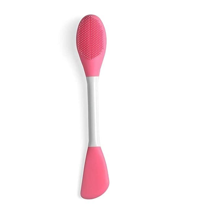 Silicone Face Scrubber Multipurpose, 2 in 1 Facial Cleansing Brush, Handheld Face Wash Brush for Pore Cleansing, Gentle Exfoliating, Removing Blackhead Brush