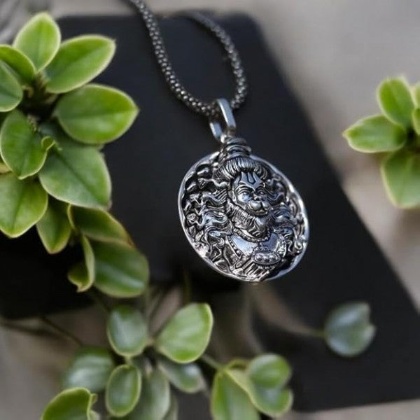 Adjustable Hanuman Locket Pendant with Chain | Spiritual Jewelry for Men & Women | Handmade Religious Pendant Symbolizing Strength, Devotion & Divine Protection