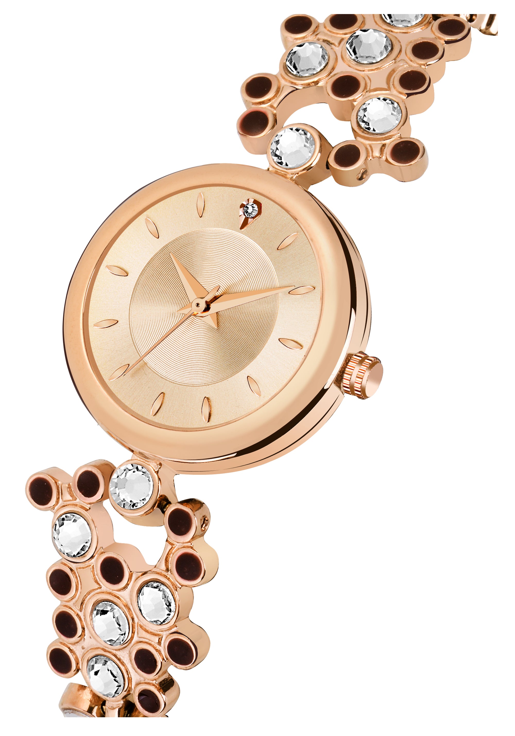 LOREM Rose Gold Fancy Analog Watch for Women LR256-UF