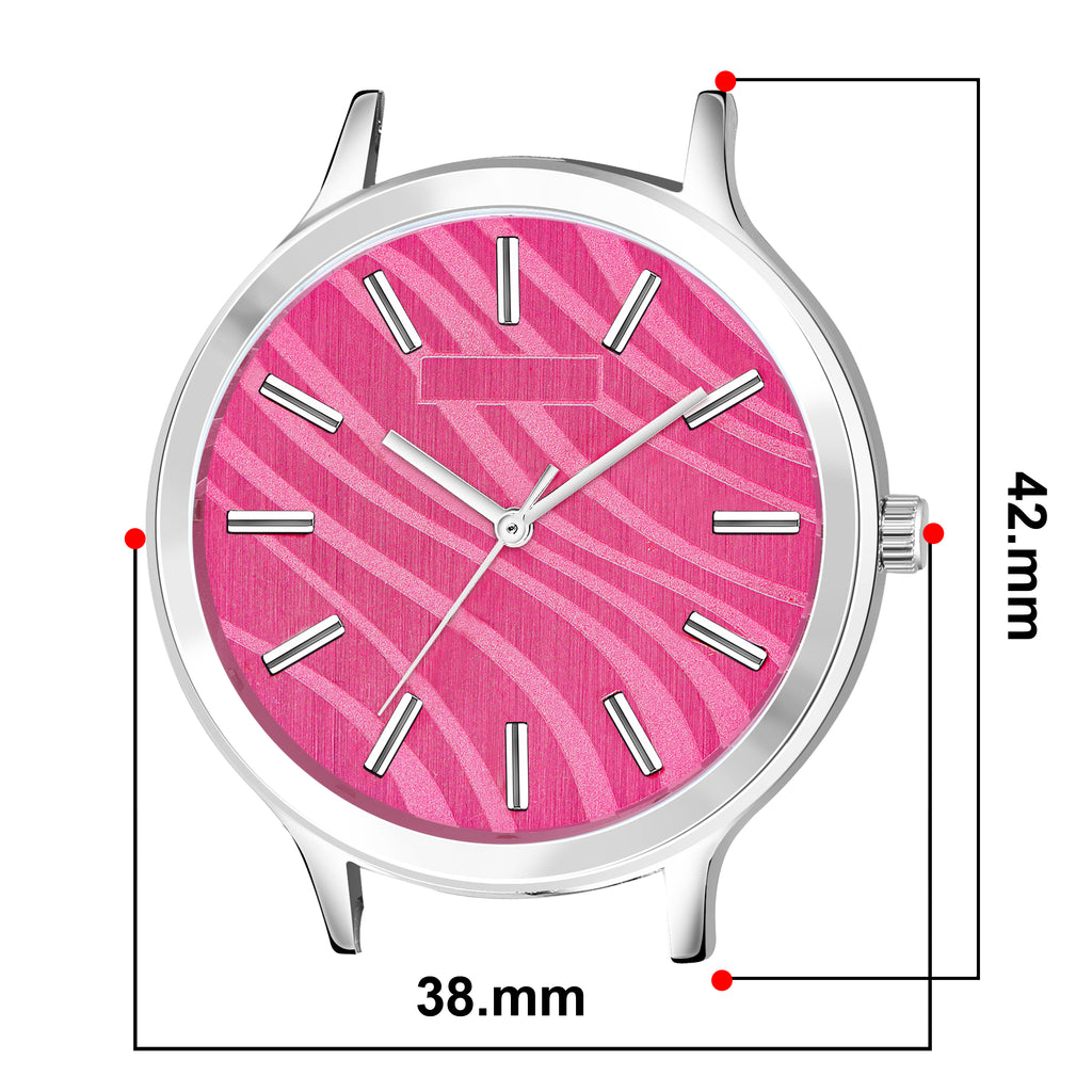 LOREM Pink Stylish Dial Analog Watch for Women LR350