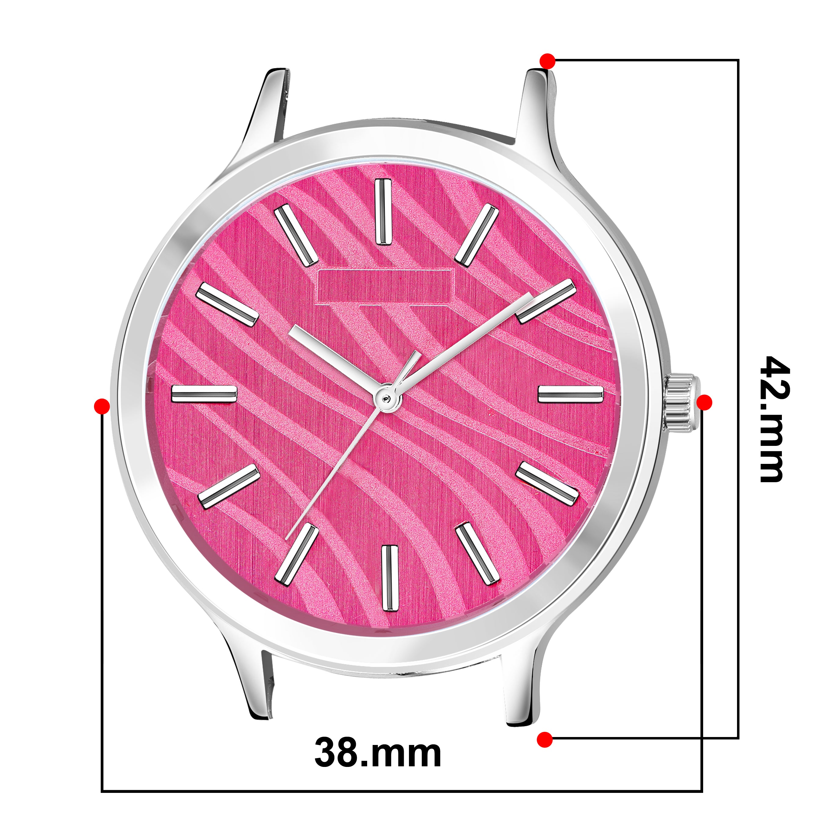 LOREM Pink Stylish Dial Analog Watch for Women LR350