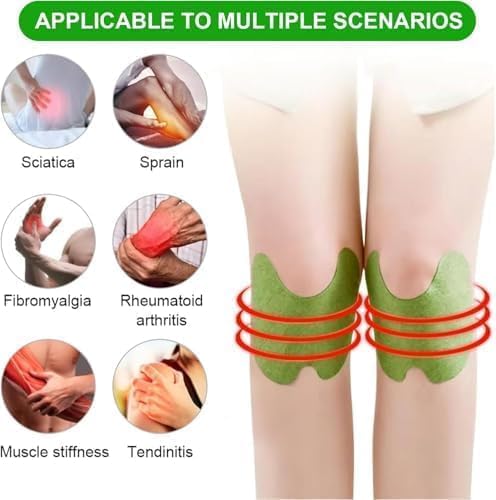Herbal Knee Pain Relief Patches Arthritis Inflammation Patch Sticker | Instant Relief from Pain | Joint Pain Relief Products Natural Wormwood Extract Patch for Knee (PACK OF -20)