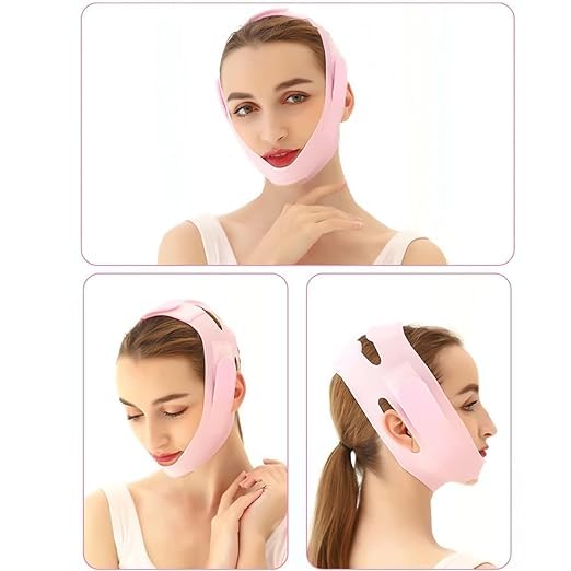 Silicone V Face Mask For Face Lift | Facial Slimming Bandage For Chin & Cheek | Double Chin Reducer For Women & Men | Skin Tightening Belt For Slim Lift, 1 Count