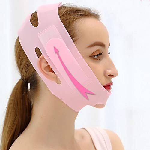 Silicone V Face Mask For Face Lift | Facial Slimming Bandage For Chin & Cheek | Double Chin Reducer For Women & Men | Skin Tightening Belt For Slim Lift, 1 Count