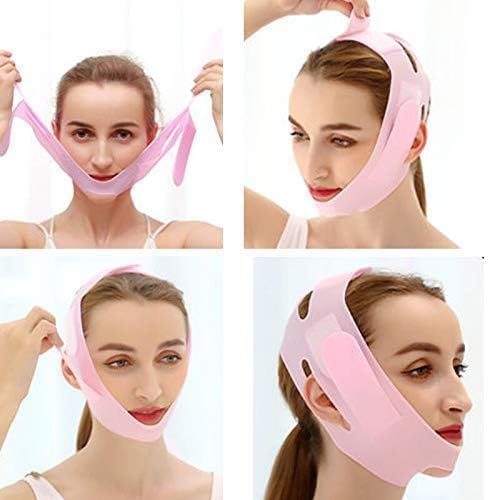 Silicone V Face Mask For Face Lift | Facial Slimming Bandage For Chin & Cheek | Double Chin Reducer For Women & Men | Skin Tightening Belt For Slim Lift, 1 Count