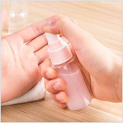Pvc Leak Proof Portable Toiletry Empty Sprayers Bottle Containers Set | Cosmetic Toiletries Travel Pouch Refillable Spray Bottles Kit For Lotion Body Wash (Pink), 16 Cm