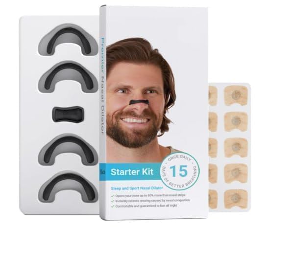 Magnetic Anti Snoring Nose Clip Snoring Stopper For Men & Women Starter Kit (A1) (15 Count)