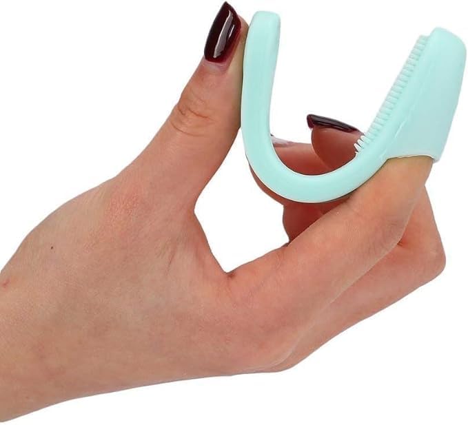 Silicone Face Cleaner Blackhead Remover Brush Cleanser Nose Pore Finger Scruber Tool Facial Skin Cleaner Massage Brush (PACK OF 2)(FINGER_BRSH)