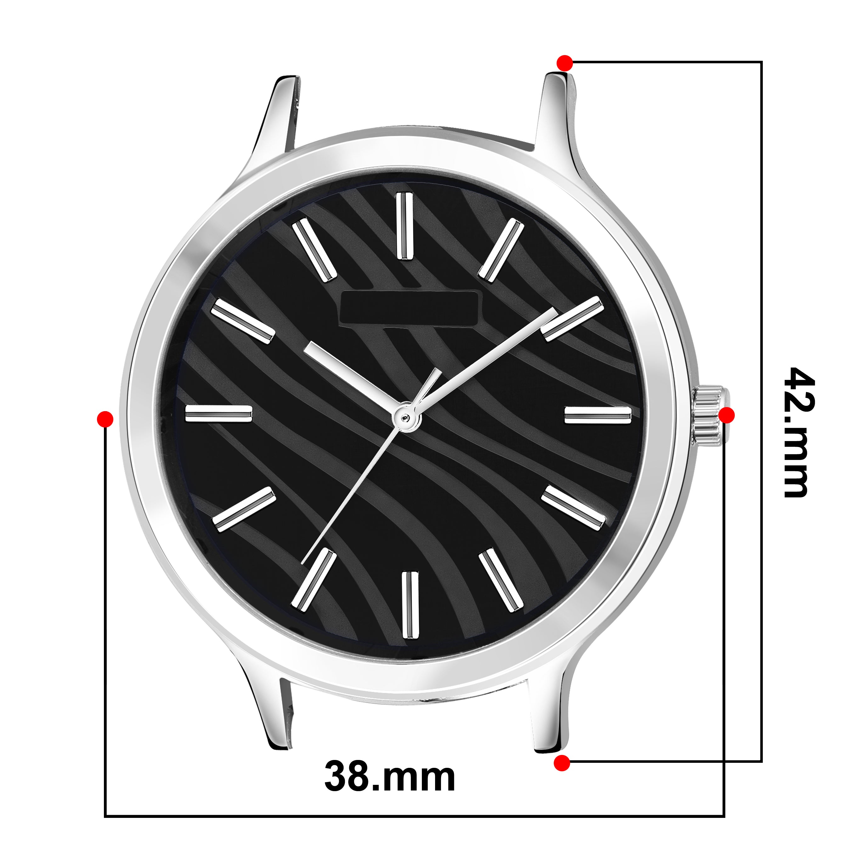 LOREM Luxurious Stylish Designer Dial-Silicone Strap Analogue Watch for Women