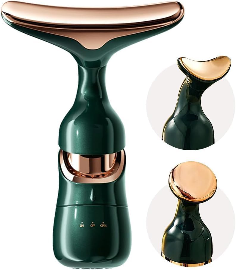 Facial Massager for Face and Neck,3-in-1 Face Massager for Women, Anti Wrinkle & Aging Facial and Neck Massage Kit with 3 Massage Modes for Skin Care,Improve,Firm (Original)