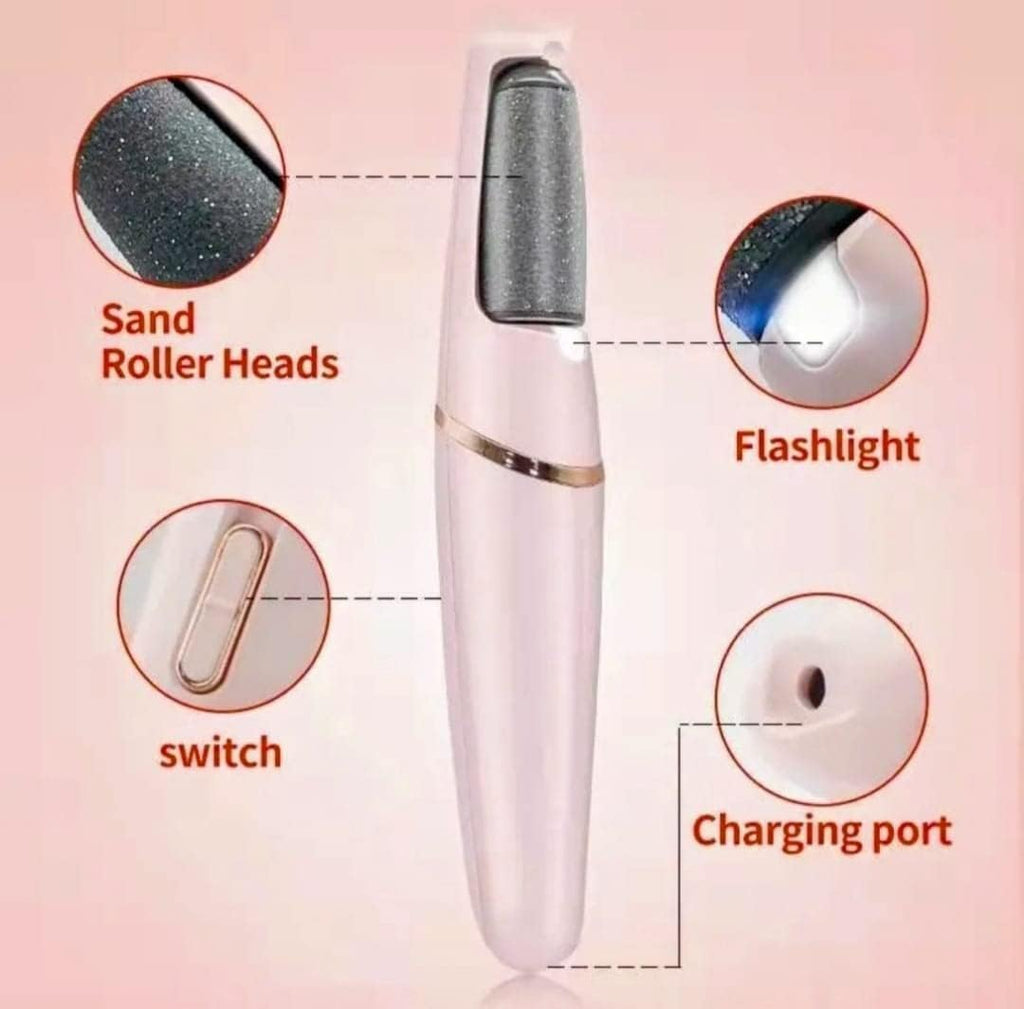 Pedicure tools Callus Remover Hard and Dead Skin Remover Electric Foot Callus Remover Rechargeable Pedicure Tool (pink pedi)(fast charging)