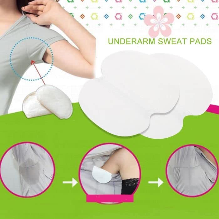 Underarms Sweat Pads Disposable Highly Absorbent Sweat Pads Cotton Anti Allergic, Anti Bacteria, Anti Smell For Men And Women (Pack of 20)