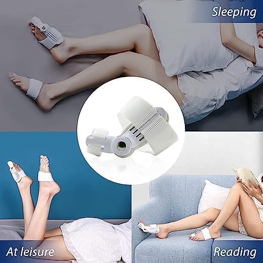 Bunion Corrector for Women Men, Orthopedic Toe Straightener Splint with Fracture Support and Pain Relief, Adjustable Design for Right/Left Foot Alignment, White, 1