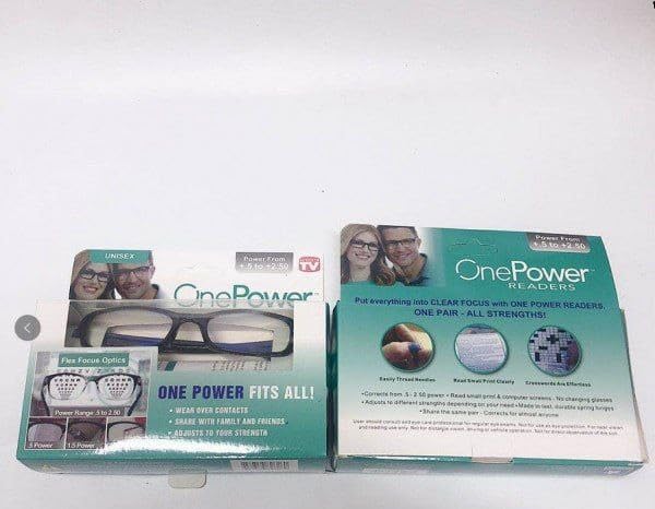 One Power Readers Auto Focus Reading Glasses, Computer Screens Unisex Adjustable Eye Glasses, Flex Focus Auto Adjusting Optic for Women and Men Magnifying Readers (pcs 1)
