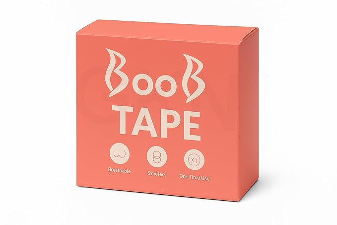 Boob Tape for Breast Lift, Breast Adhesive Tape, Body Tape with Nipple Cover, Beige, 2 Roll