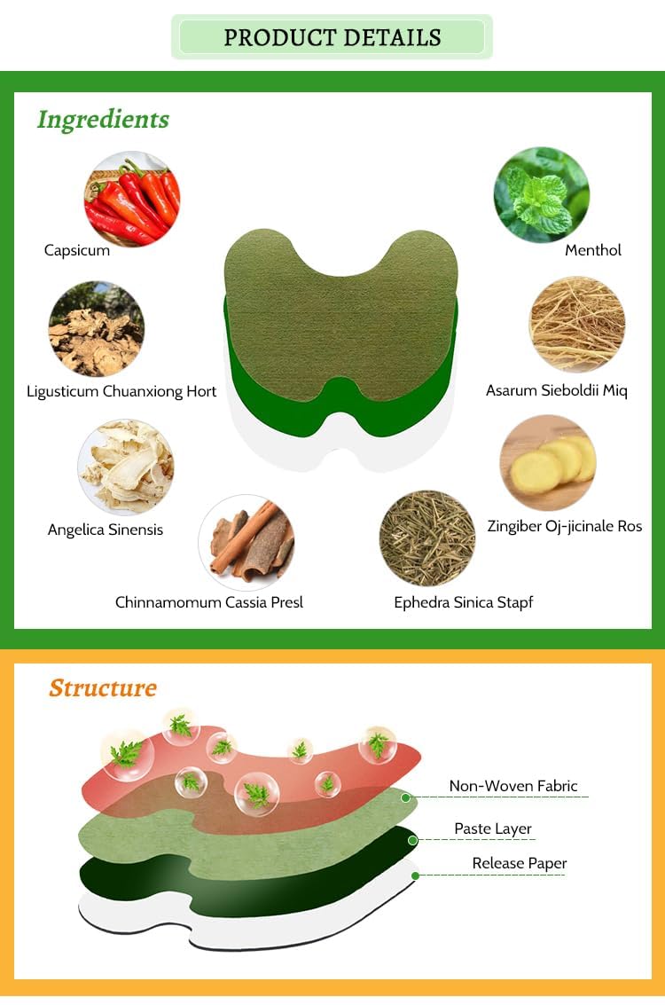 Herbal Knee Pain Relief Patches Arthritis Inflammation Patch Sticker | Instant Relief from Pain | Joint Pain Relief Products Natural Wormwood Extract Patch for Knee (PACK OF -20)