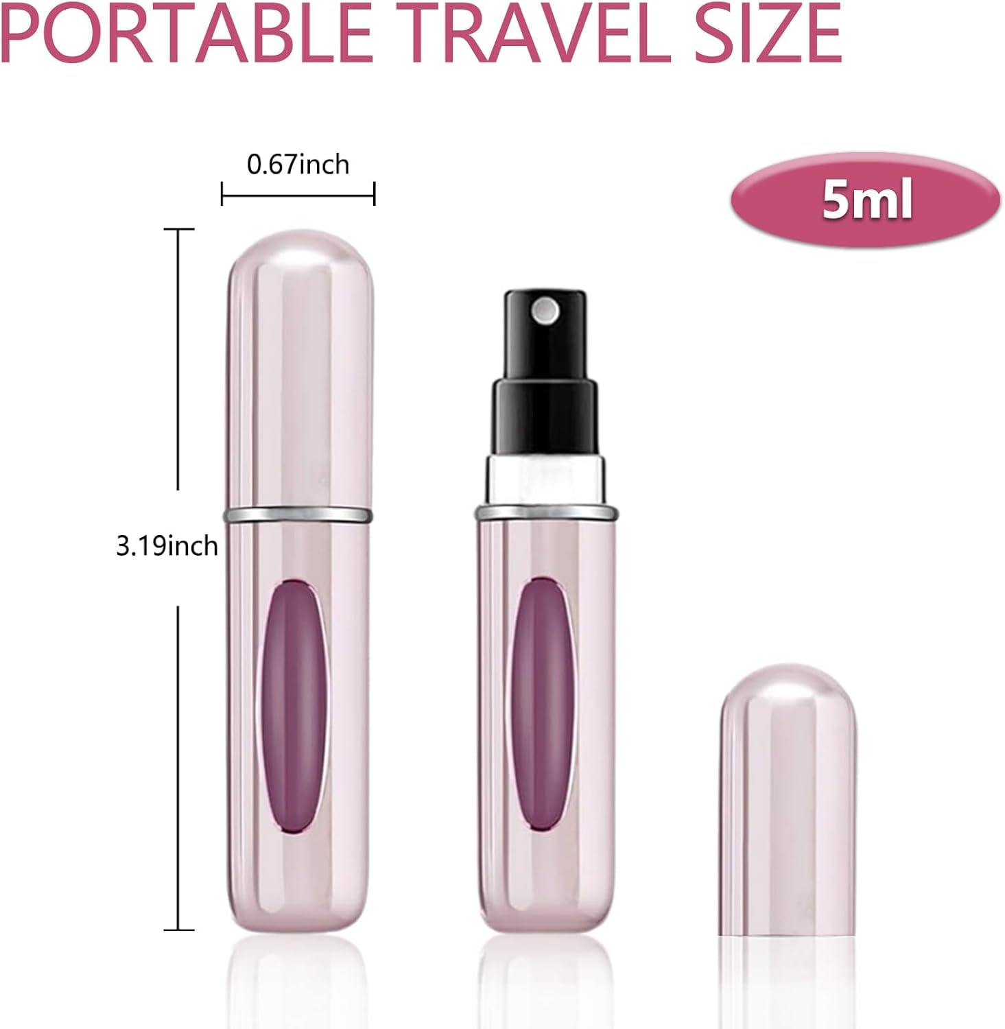 4pc- perfume refill bottle | perfume refiller | perfumebottle refill |perfume atomizer refillable |Portable empty Travel Perfume Mini Spray Bottles | Refill Perfume Bottle