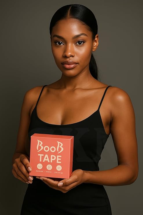 Boob Tape for Breast Lift, Breast Adhesive Tape, Body Tape with Nipple Cover, Beige, 2 Roll