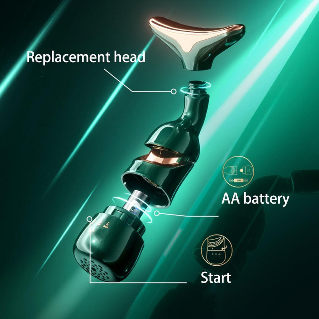 Facial Massager for Face and Neck,3-in-1 Face Massager for Women, Anti Wrinkle & Aging Facial and Neck Massage Kit with 3 Massage Modes for Skin Care,Improve,Firm (Original)