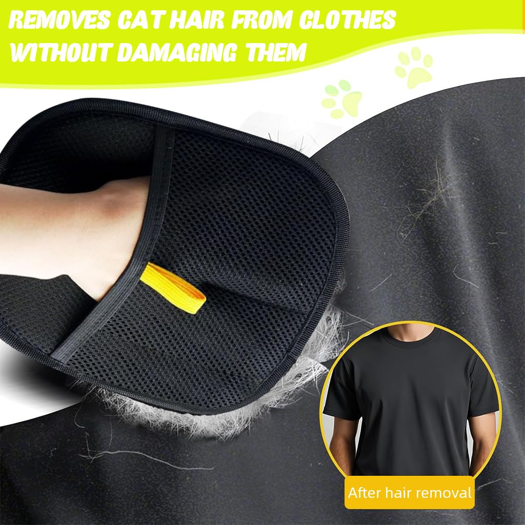 Pet Hair Removal Gloves, Static-Enhanced Pet Hair Removal Mitt