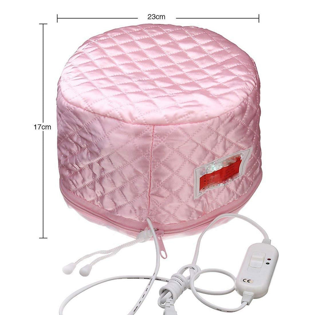 Hair Care Thermal Head Spa Cap Treatment with Beauty Steamer Nourishing Heating Cap, Spa Cap For Hair, Spa Cap Steamer For Women (PINK)