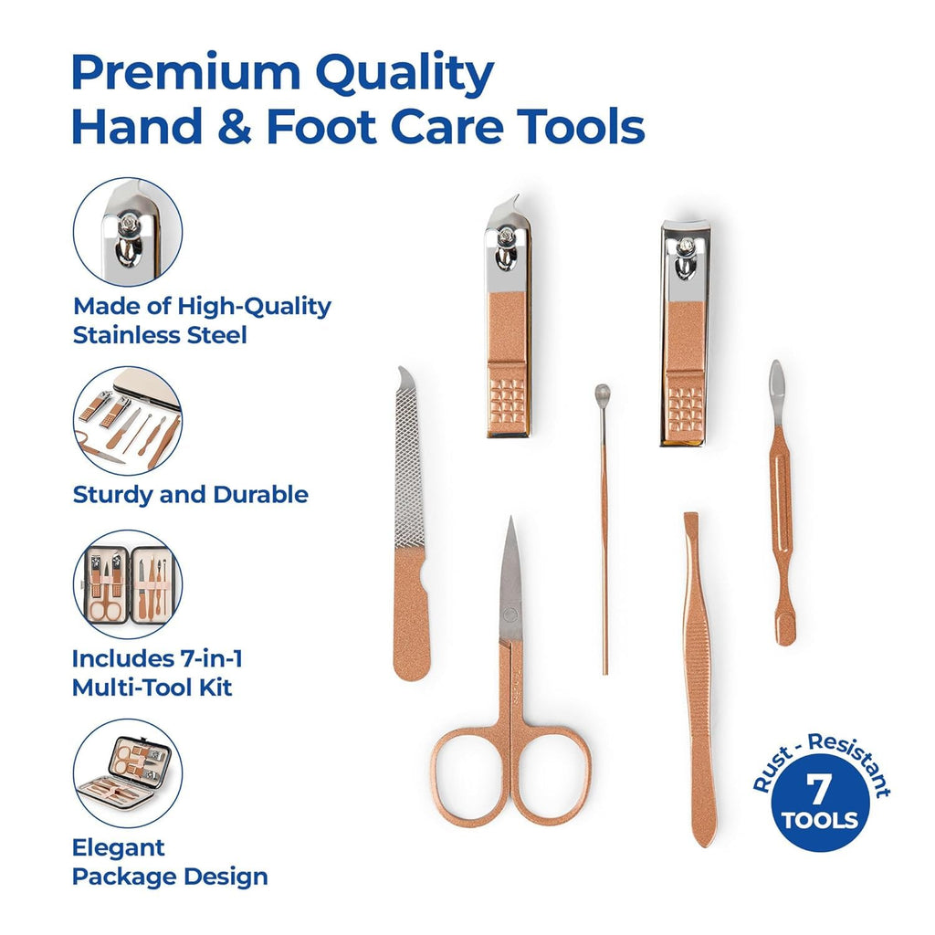 Keli 7 in 1 Manicure & Pedicure Kit for Women & Men | Nail Cutter set | Manicure Kit | Grooming Kit for men | Pedicure Set | Manicure Kit for Women | Nail clippers