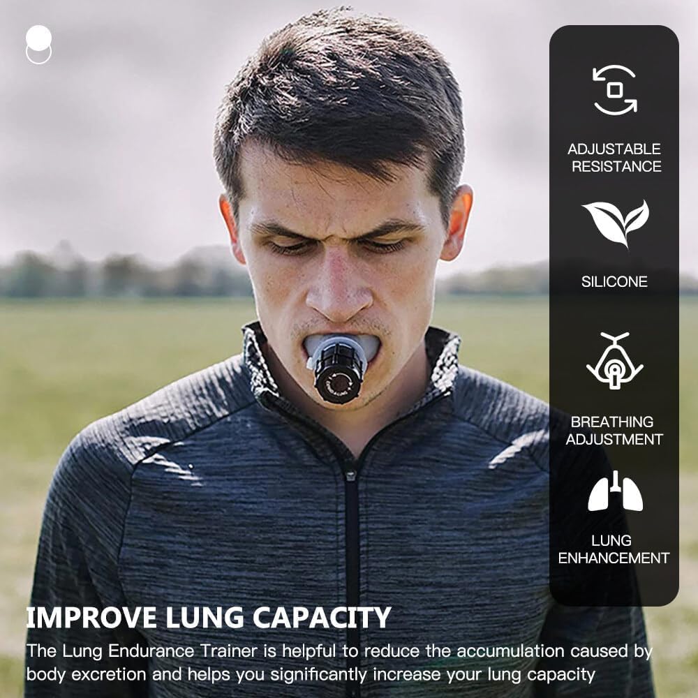 Portable Breathing & Muscle Trainer with Adjustable Resistance | Boost Strength & Endurance | Easy to Clean & Use for Better Fitness Performance