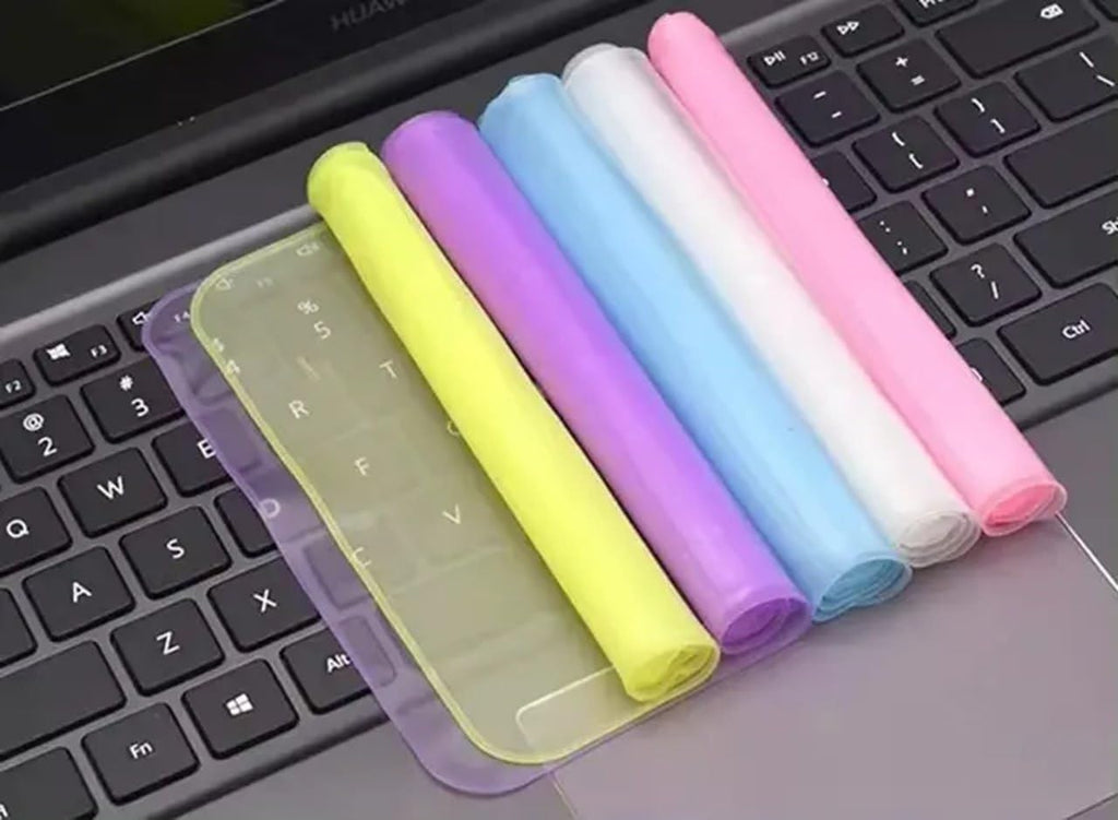 Silicone Keyboard Protector Mat Universal, Durable, Transparent (Multi Color)