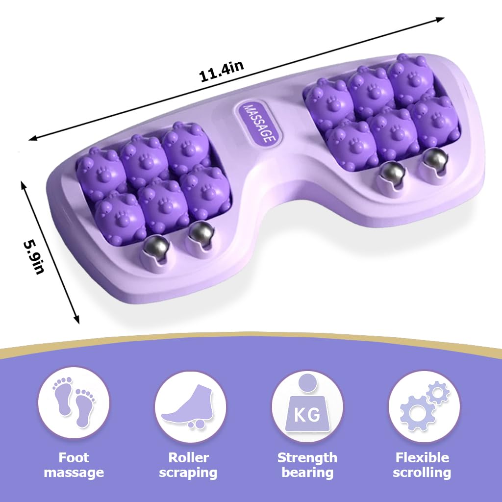 Foot Massager Roller for Pain Relief, Deep Relaxation, Stress Relief for Women, Men.