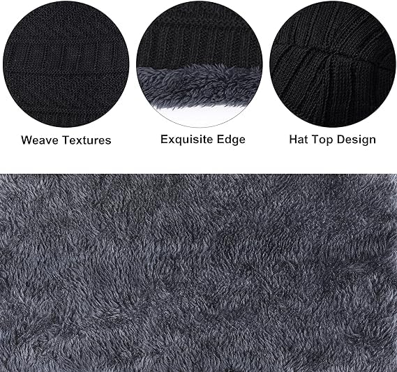 Winters Cap & Muffler for Men & Women| Beanie Cap| 2 Set| (Multi Color)