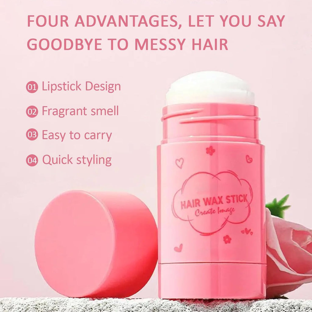 Hair Wax Stick, Long Lasting Styling Hair Gel Stick, for Fly Away and Edge Frizz