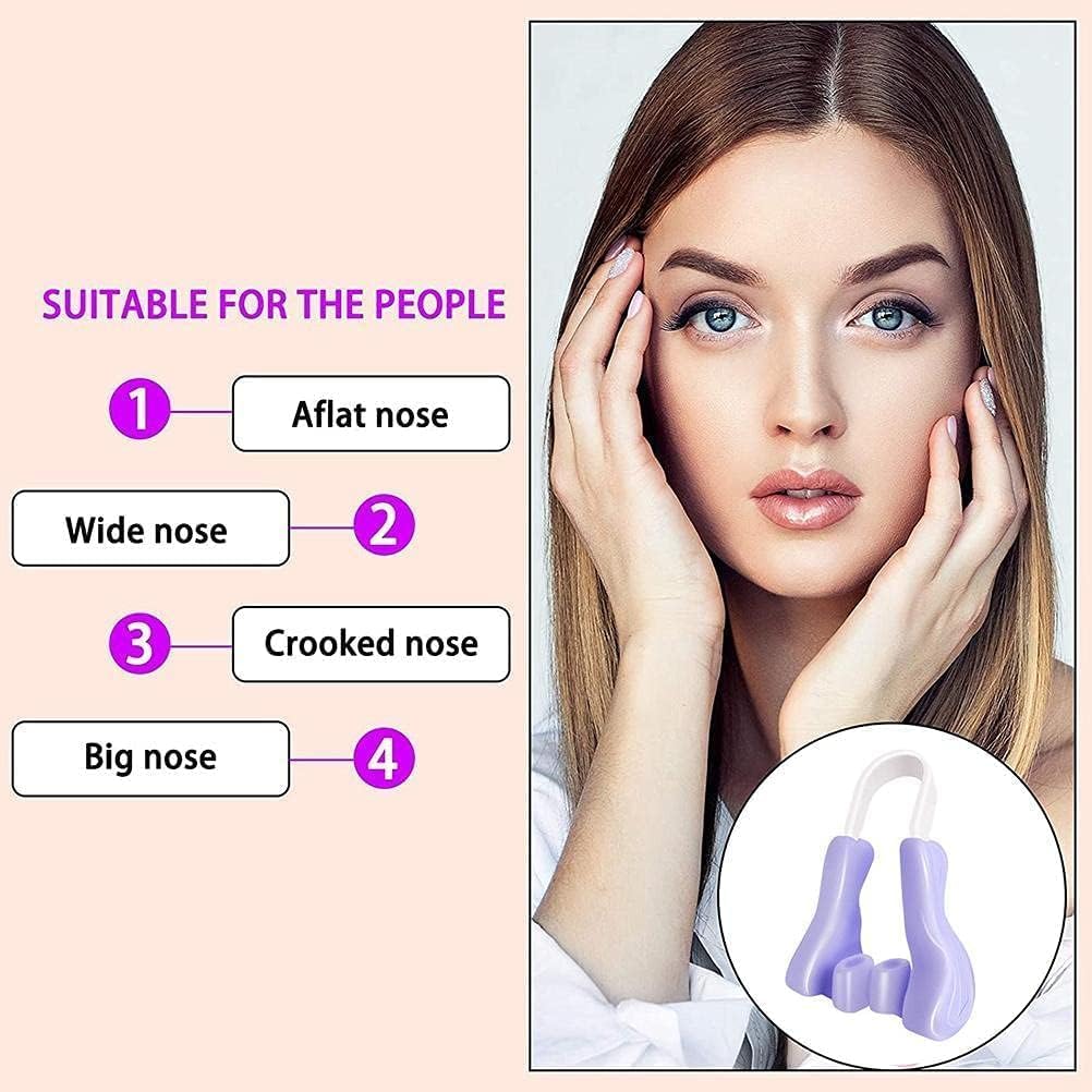 Silicone Nose Shaper Clip Nose Corrector Device for Nose Bridge Straightening and Lifting - Soft and Safe Non Surgical Nose Up Beauty Tool (Pack of-1)