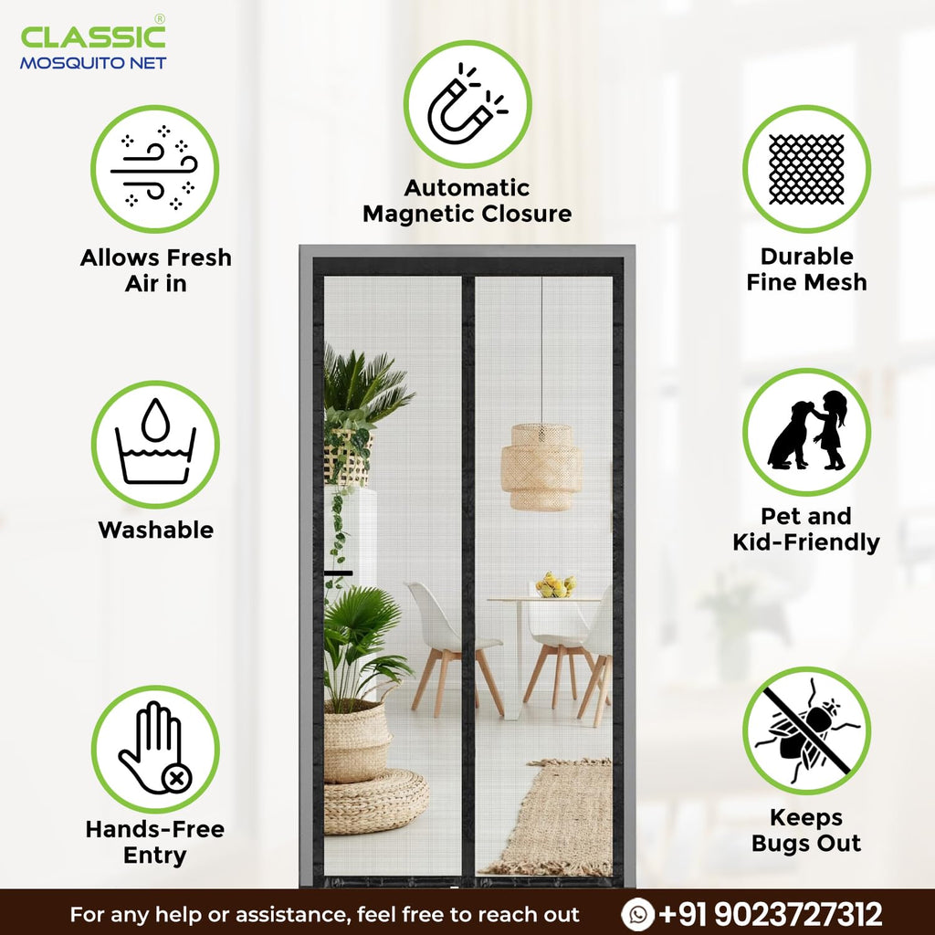 Polyester Magnetic Mosquito Net for Door