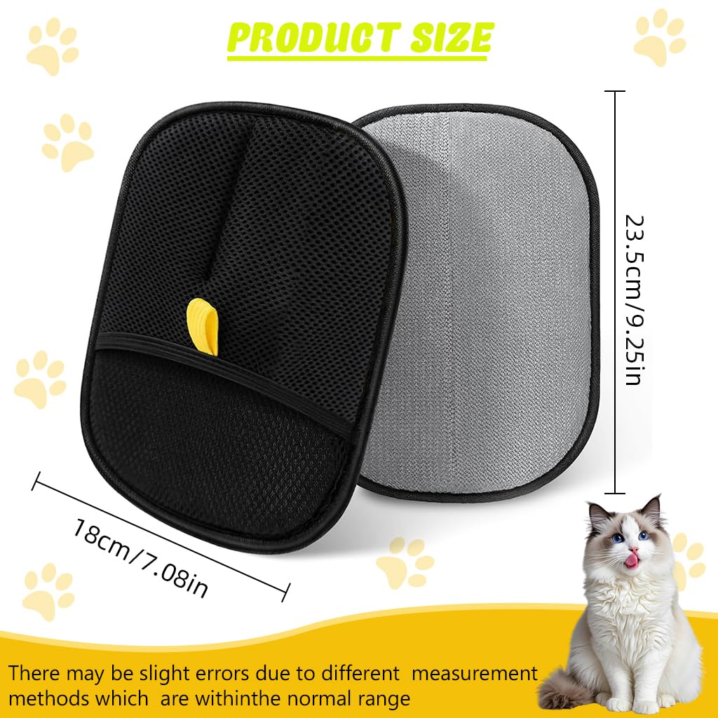 Pet Hair Removal Gloves, Static-Enhanced Pet Hair Removal Mitt