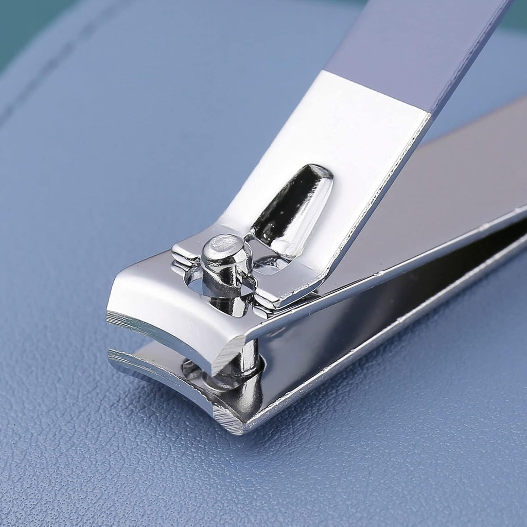 16 IN 1 Stainless Steel Professional Manicure Set Nail Cutter For Women Nail Scissors Luxury Grooming Kit Manicure Pedicure Kit For Women (16 in 1 (Blue))