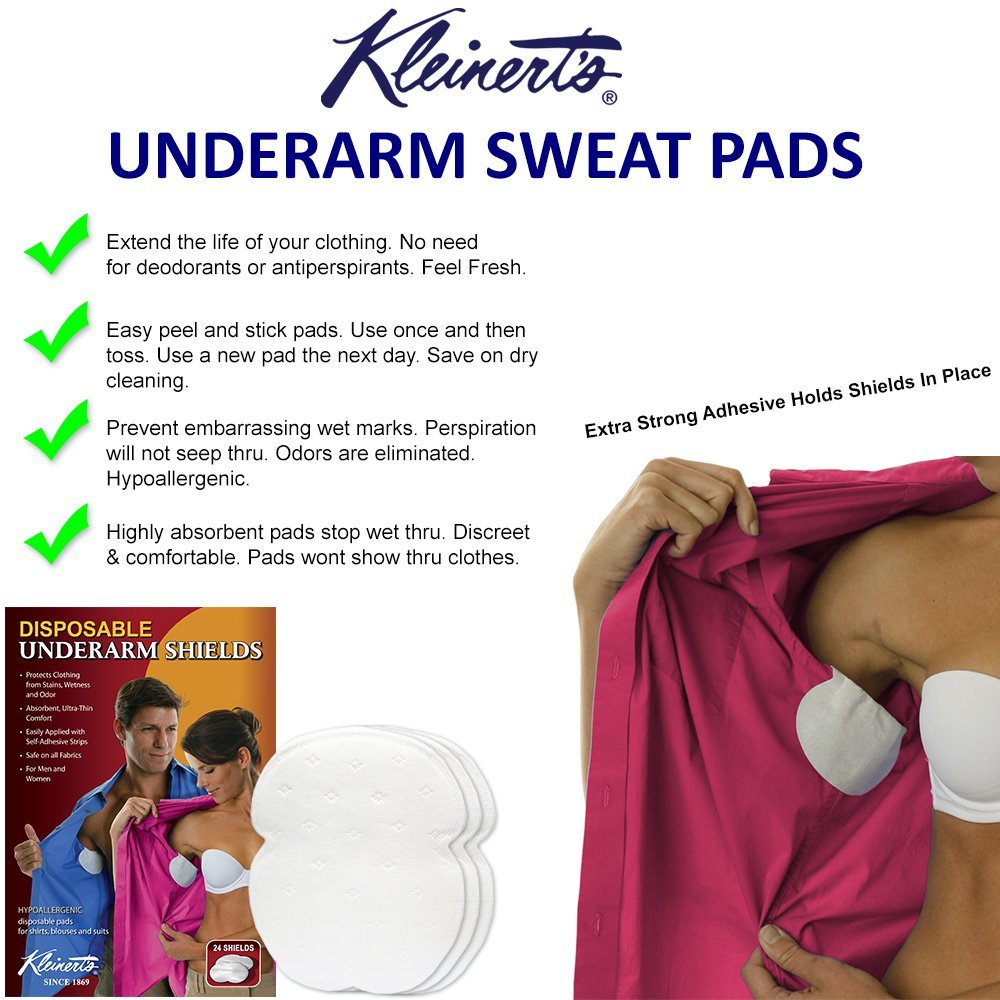 Underarms Sweat Pads Disposable Highly Absorbent Sweat Pads Cotton Anti Allergic, Anti Bacteria, Anti Smell For Men And Women (Pack of 20)