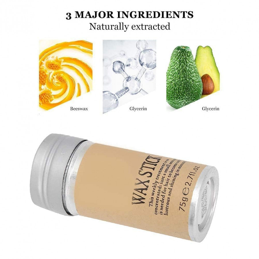 Spanking Hair Wax Stick for Women & Men - Hair Slick Back Stick, Anti-Frizz and Fly Away Hair Tamer, No Residue Hair Finishing Stick for Flyaways, All Day Hold Styling Product for Smoothing Hair Strands 75gm.