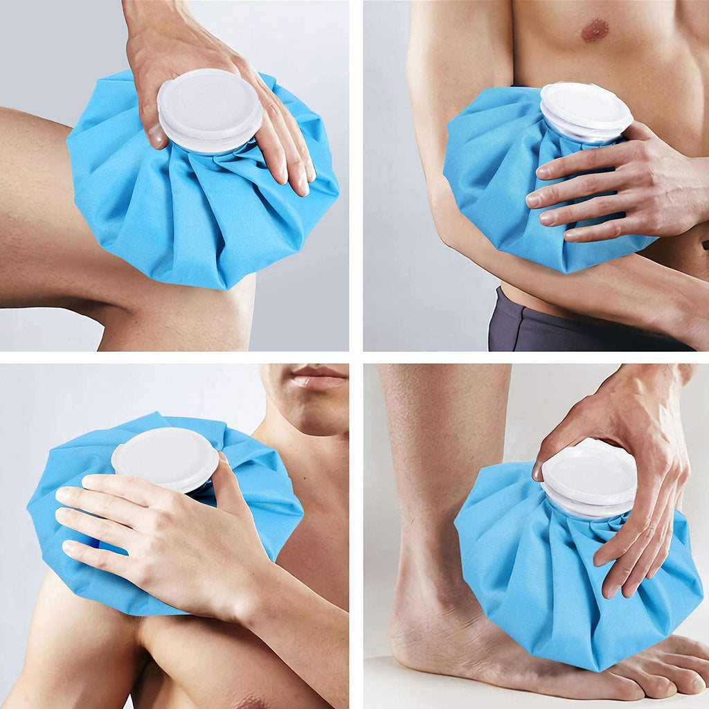 Hot Water Bag Ice Bag for Pain Relief 9Inch Ice Pack Bag for Pain Relief Cold Water Bags for First Aid Sports Injury Neck Knee for Pain Solve And Cold Therapy Comes with Leak-free Closure (Pack Of 1)