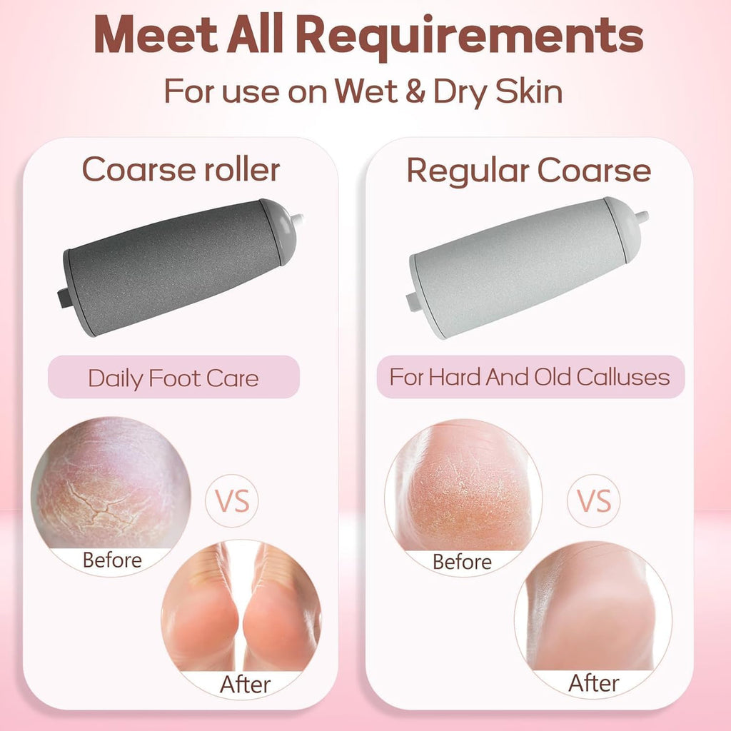 Pedicure tools Callus Remover Hard and Dead Skin Remover Electric Foot Callus Remover Rechargeable Pedicure Tool (pink pedi)(fast charging)