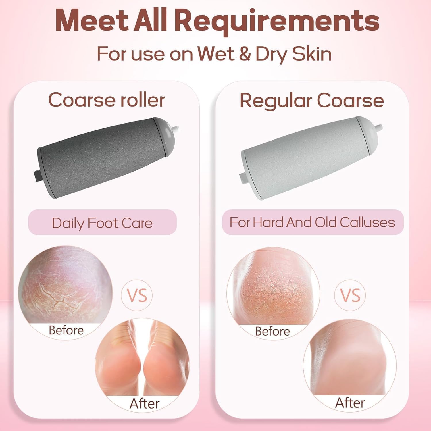 Pedicure tools Callus Remover Hard and Dead Skin Remover Electric Foot Callus Remover Rechargeable Pedicure Tool (pink pedi)(fast charging)