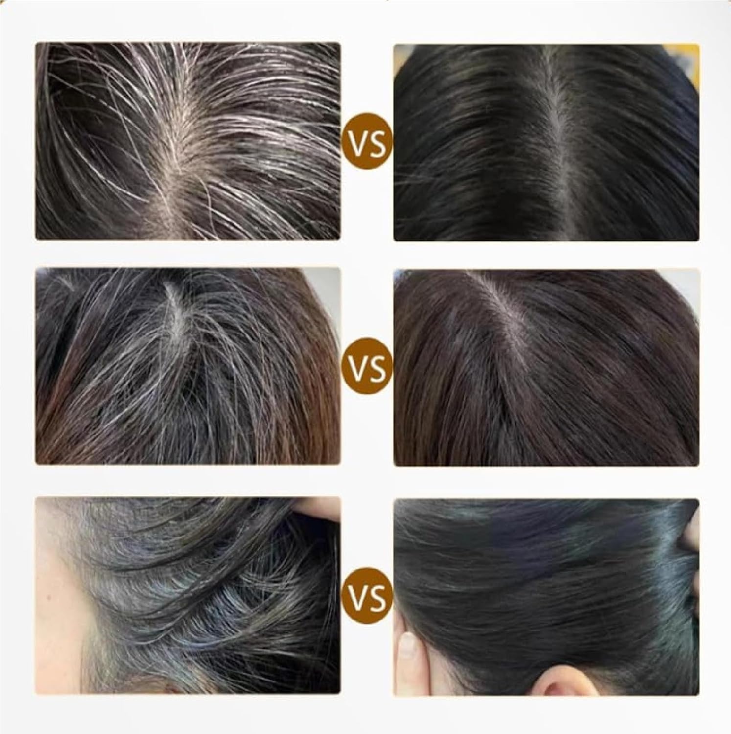 New Hair Color Comb Stick, Waterproof and Sweat-Proof Grey Hair Coverage for Men & Women, Easy Application BLACK (BLACK)