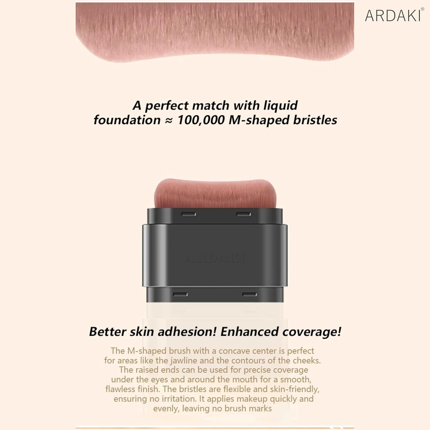 Foundation for Women 2 in 1 Foundation Stick with Built in Brush, Cream Foundation for Women, Makeup Long Lasting Foundations Concealers, Blendable & Lightweight Face Makeup (Natural, 1 PCS)