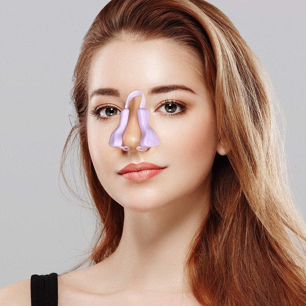 Silicone Nose Shaper Clip Nose Corrector Device for Nose Bridge Straightening and Lifting - Soft and Safe Non Surgical Nose Up Beauty Tool (Pack of-1)