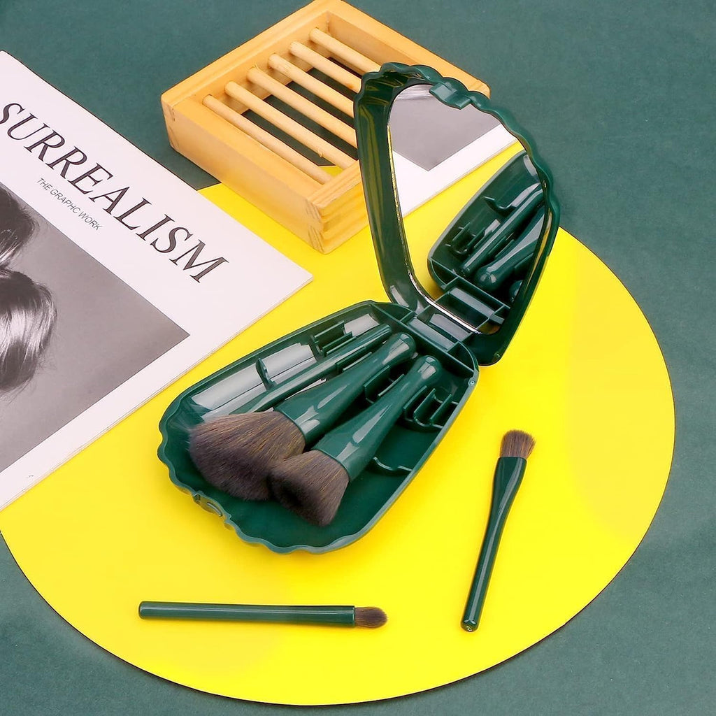 5 Pcs Makeup Brush Set for Foundation, Blush, Eyeshadow & Powder