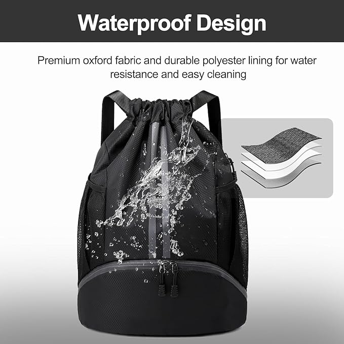 Bag For Sports Gym Drawstring Backpack For Men Women
