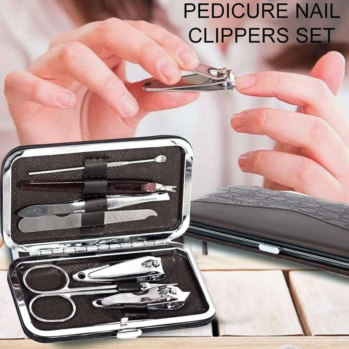 Keli 7 in 1 Manicure & Pedicure Kit for Women & Men | Nail Cutter set | Manicure Kit | Grooming Kit for men | Pedicure Set | Manicure Kit for Women | Nail clippers