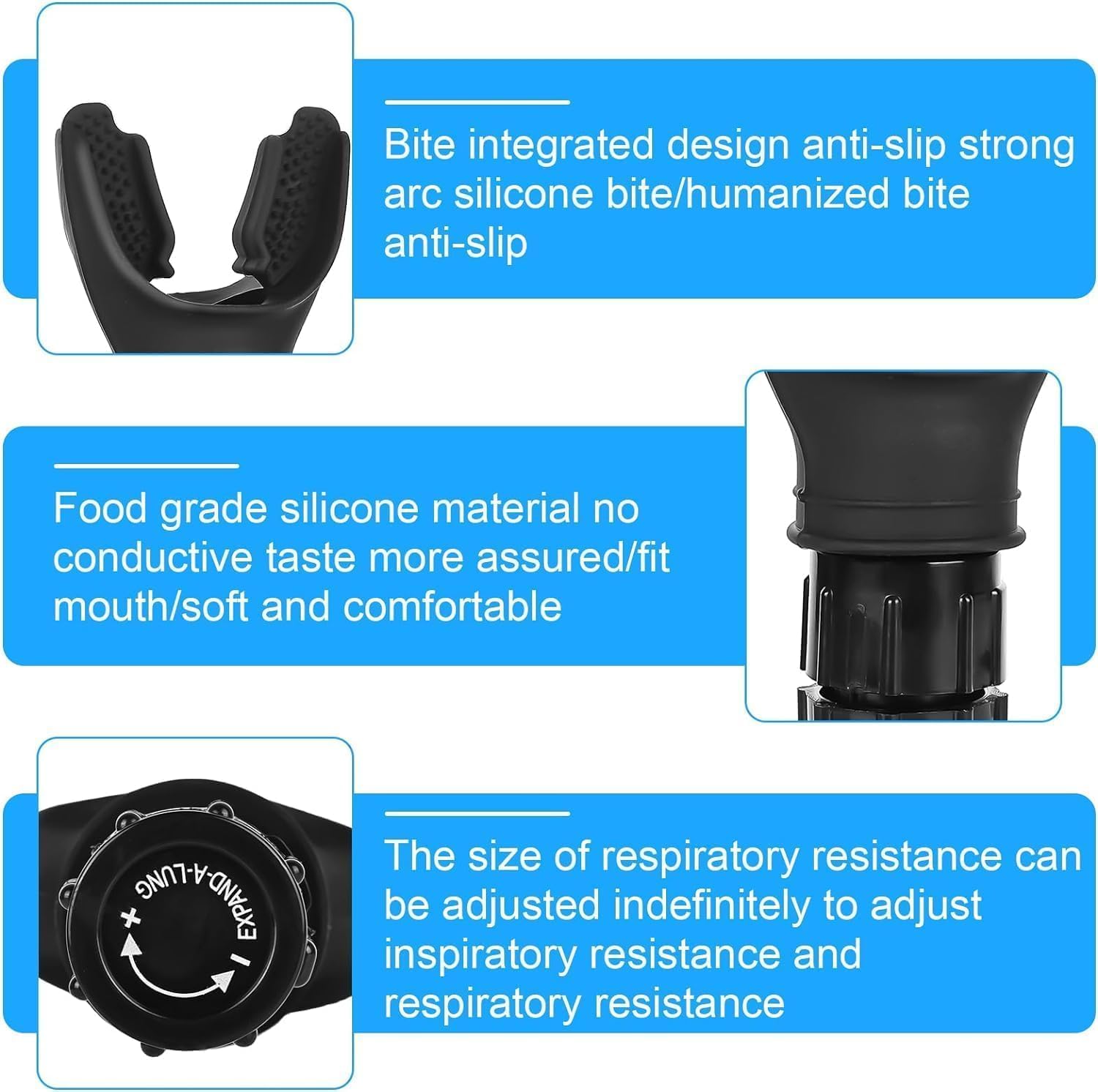 Portable Breathing & Muscle Trainer with Adjustable Resistance | Boost Strength & Endurance | Easy to Clean & Use for Better Fitness Performance