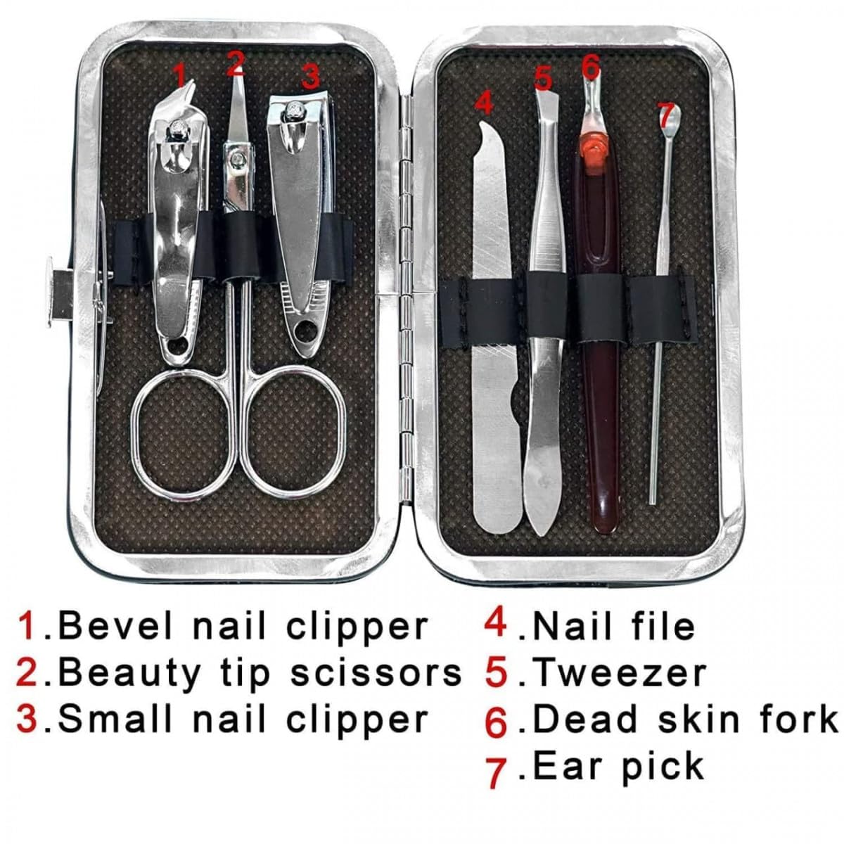 Keli 7 in 1 Manicure & Pedicure Kit for Women & Men | Nail Cutter set | Manicure Kit | Grooming Kit for men | Pedicure Set | Manicure Kit for Women | Nail clippers